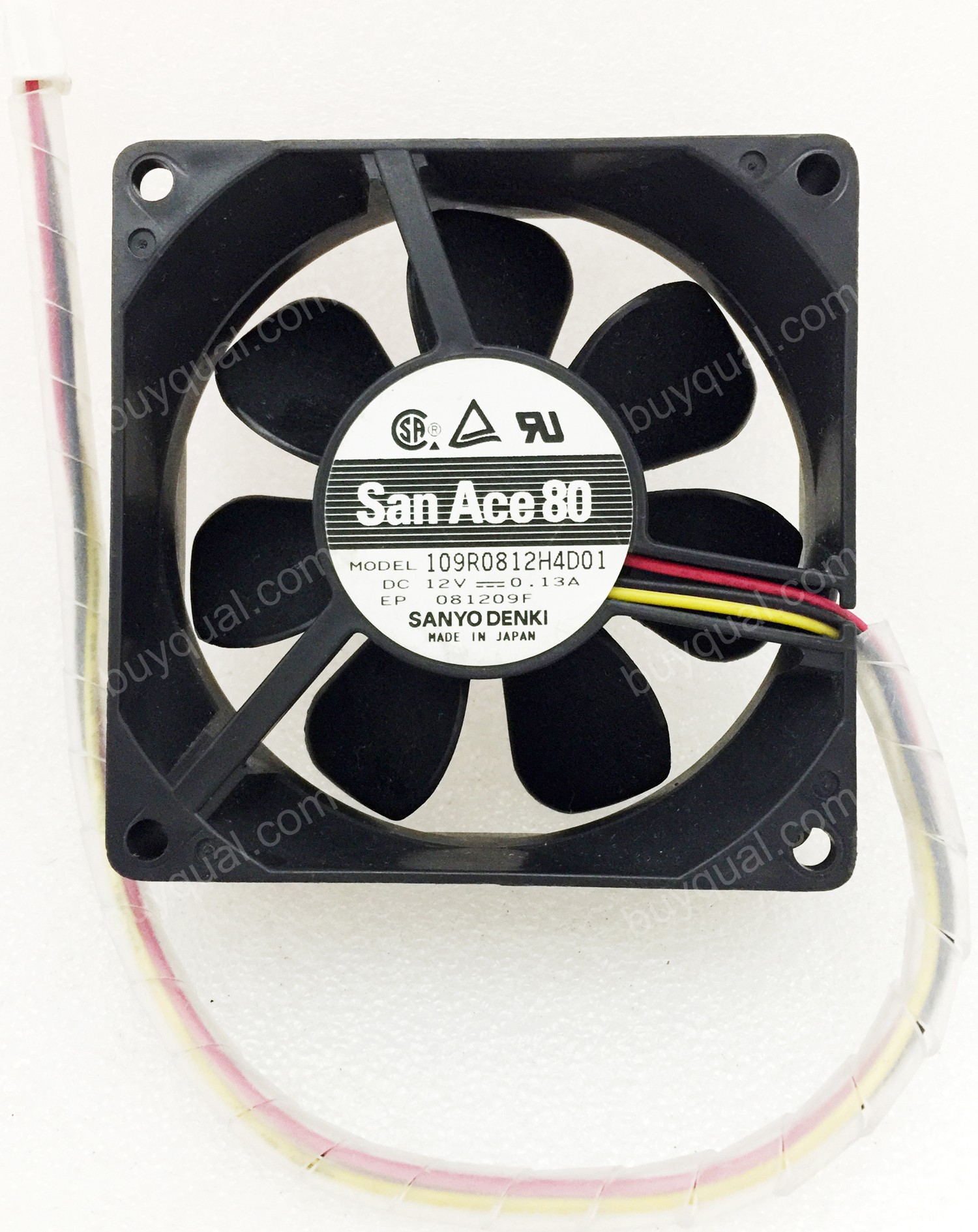 Sanyo 109R0812H4D01 12V 0.13A 3wires Cooling Fan