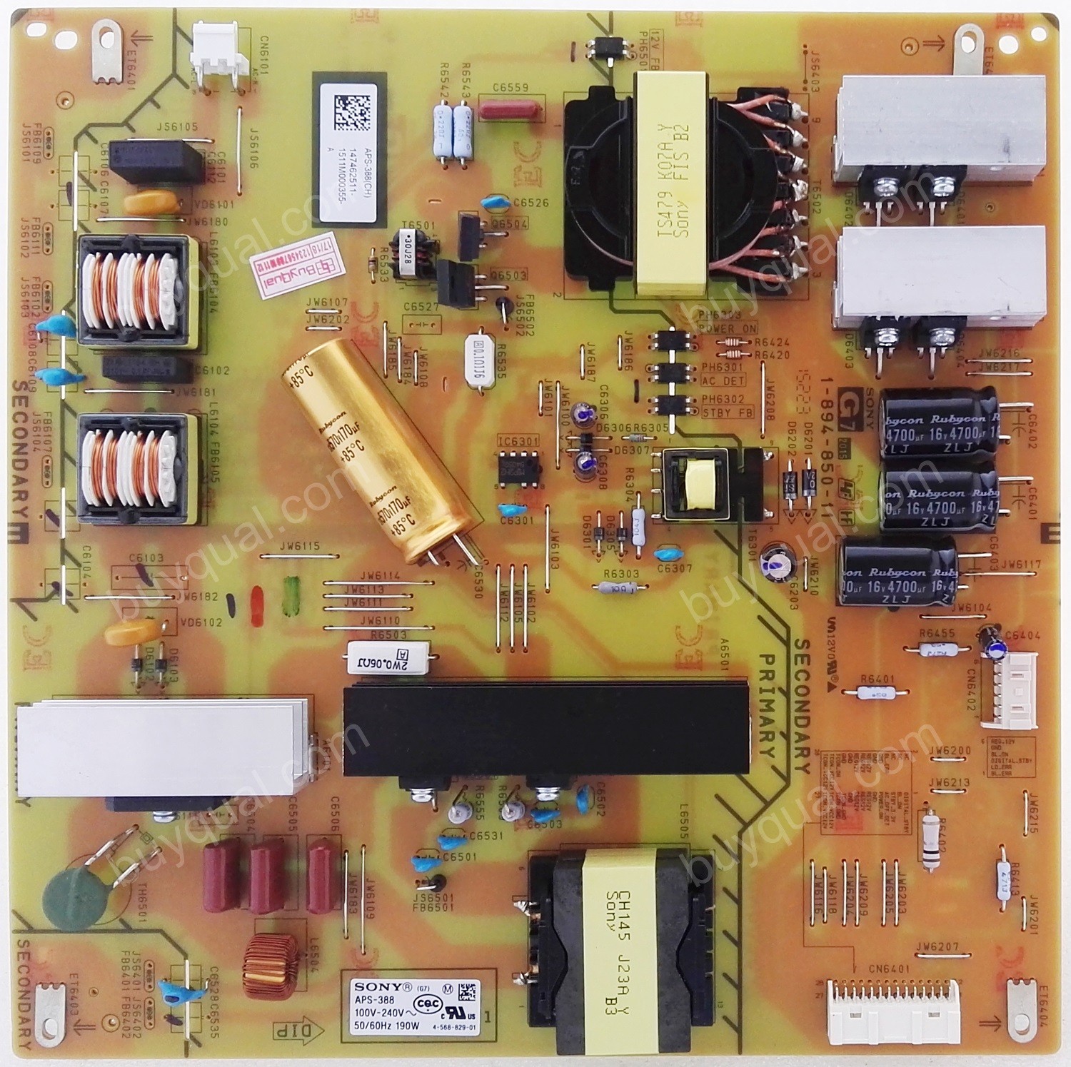 Sony APS-388(CH) 1-894-850-11 1-474-625-11 147462511 Power Supply Board XBR-75X940C