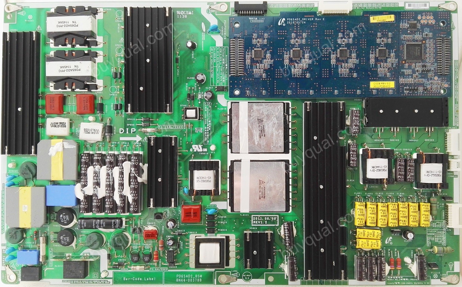 Samsung BN44-00378B BN44-00378A PD65AD2_BSM PSLF331B02B BN4400378B Power Supply