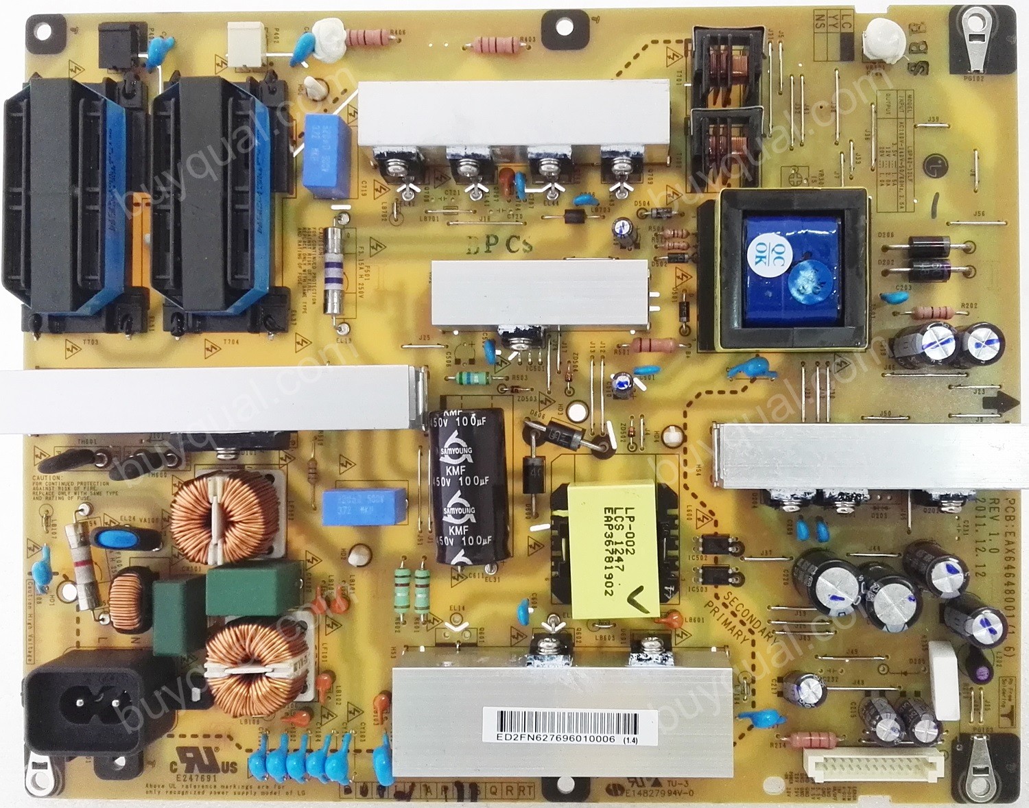 LG EAY62769601 EAX64648001 LGP42-12LF Power Supply Board