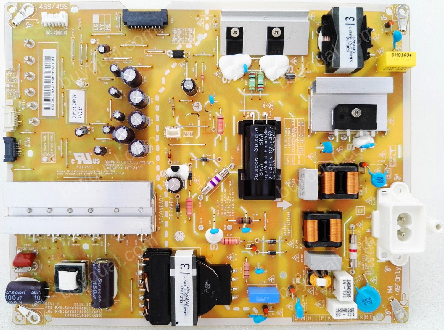 LG EAY64210901 EAX67044601 LGP43S-16UL6 Power Supply for 43UH750V-ZA