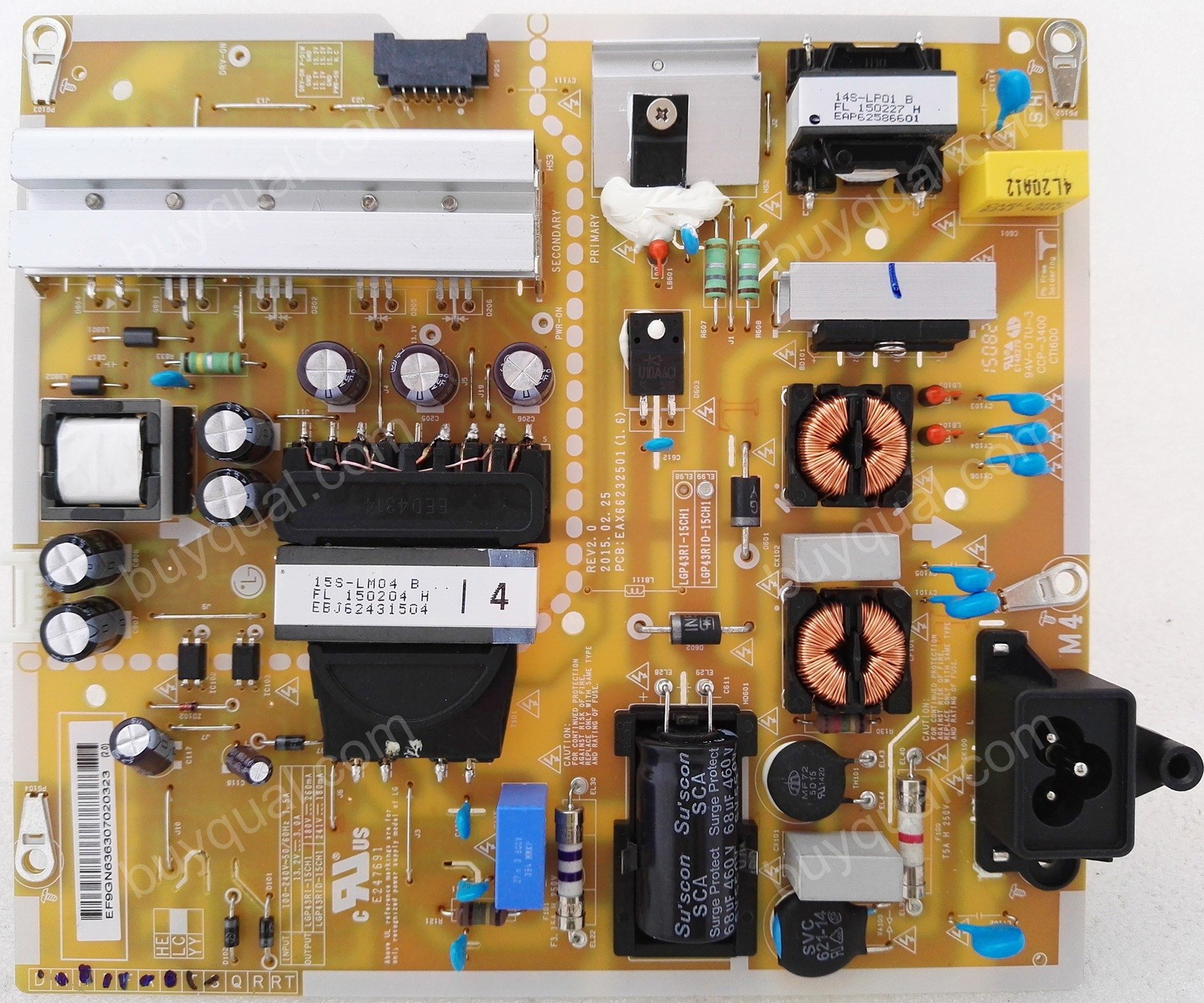 LG EAY63630702 EAX66232501 LGP43RID-15CH1 Power Supply for 43LF630V-ZA