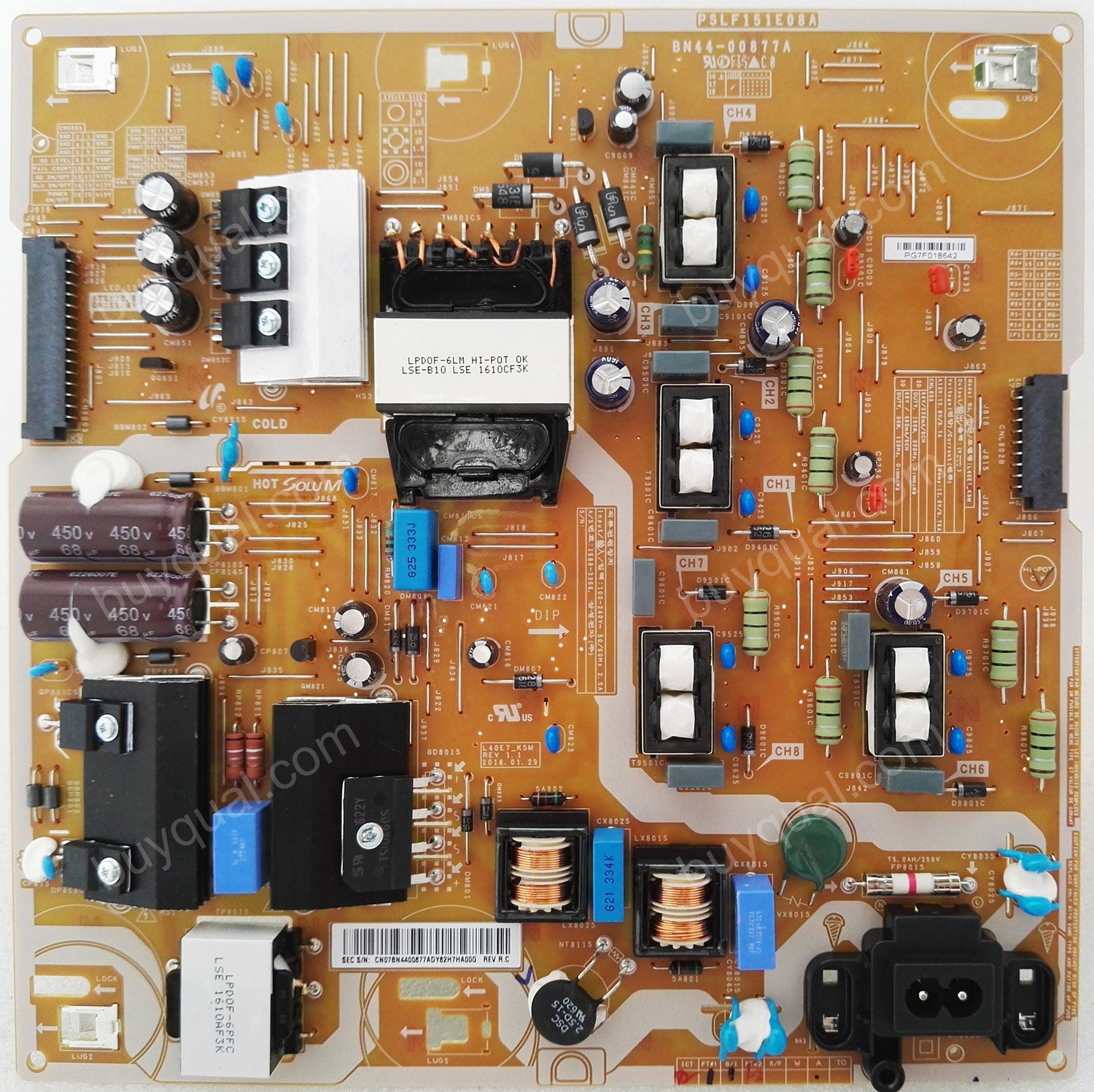 Samsung BN44-00877A L40E7_KSM PSLF151E08A BN4400877A Power Supply Board for UE43KS7500U - New