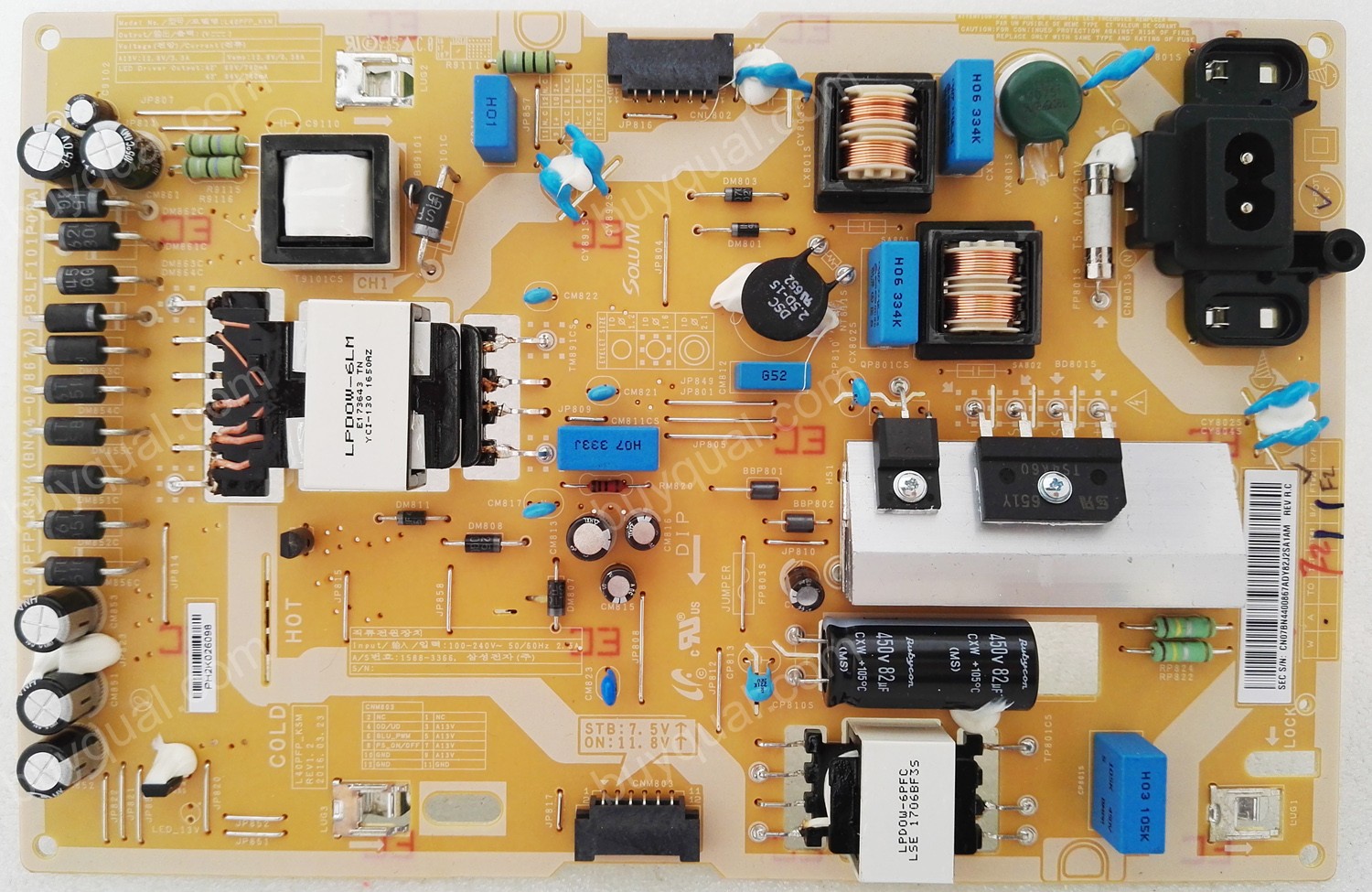 Samsung BN44-00867A L40PFP_KSM PSLF101P08A BN4400867A Power Supply Board - New
