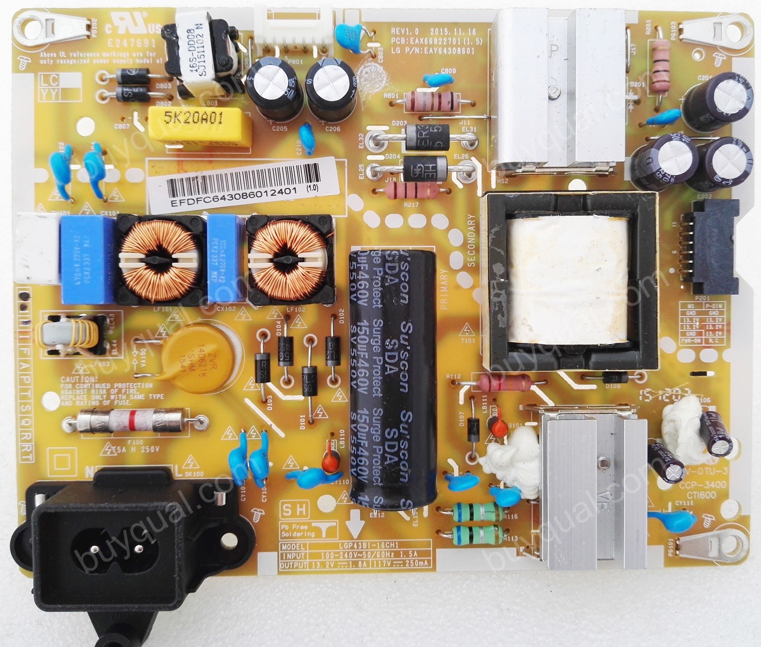 LG EAY64308601 EAX66822701 LGP43BI-16CH1 Power Supply