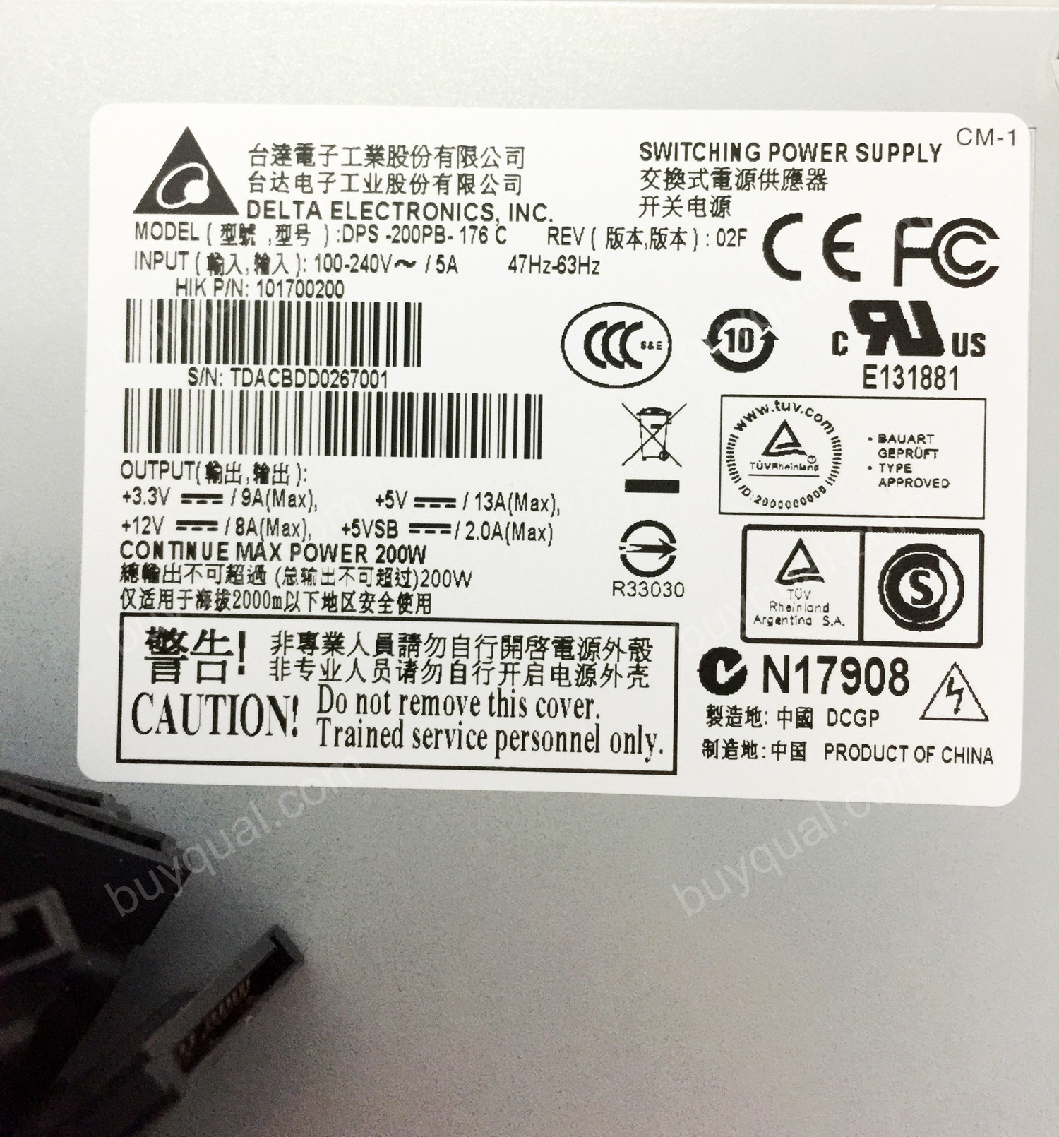 Delta DPS-200PB-176 A C 8*SATA Ports Server Power Supply
