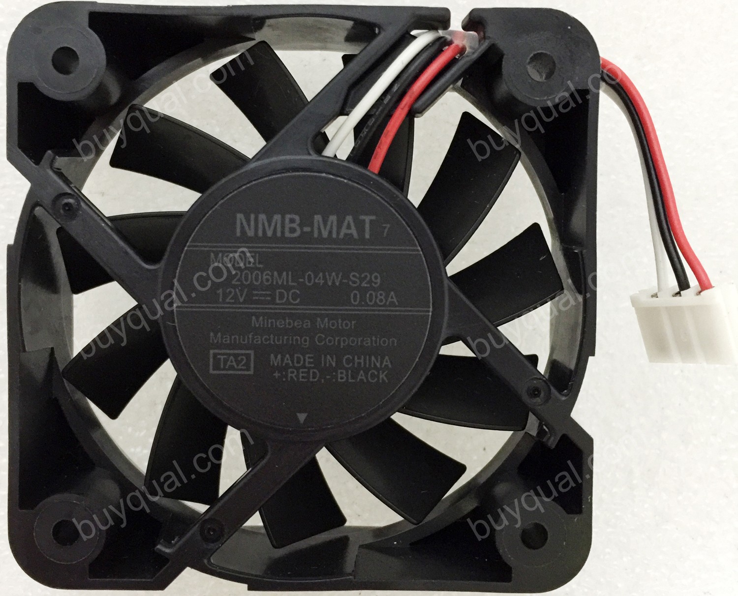 NMB 2006ML-04W-S29 12V 0.08A 3wires Cooling Fan