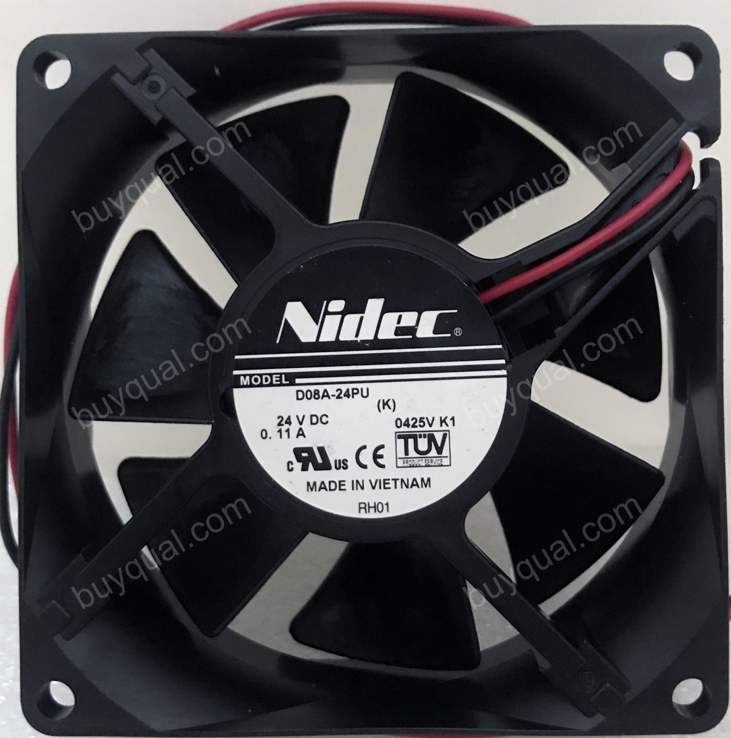 NIDEC D08A-24PU 24V 0.11A 2 wires Cooling Fan