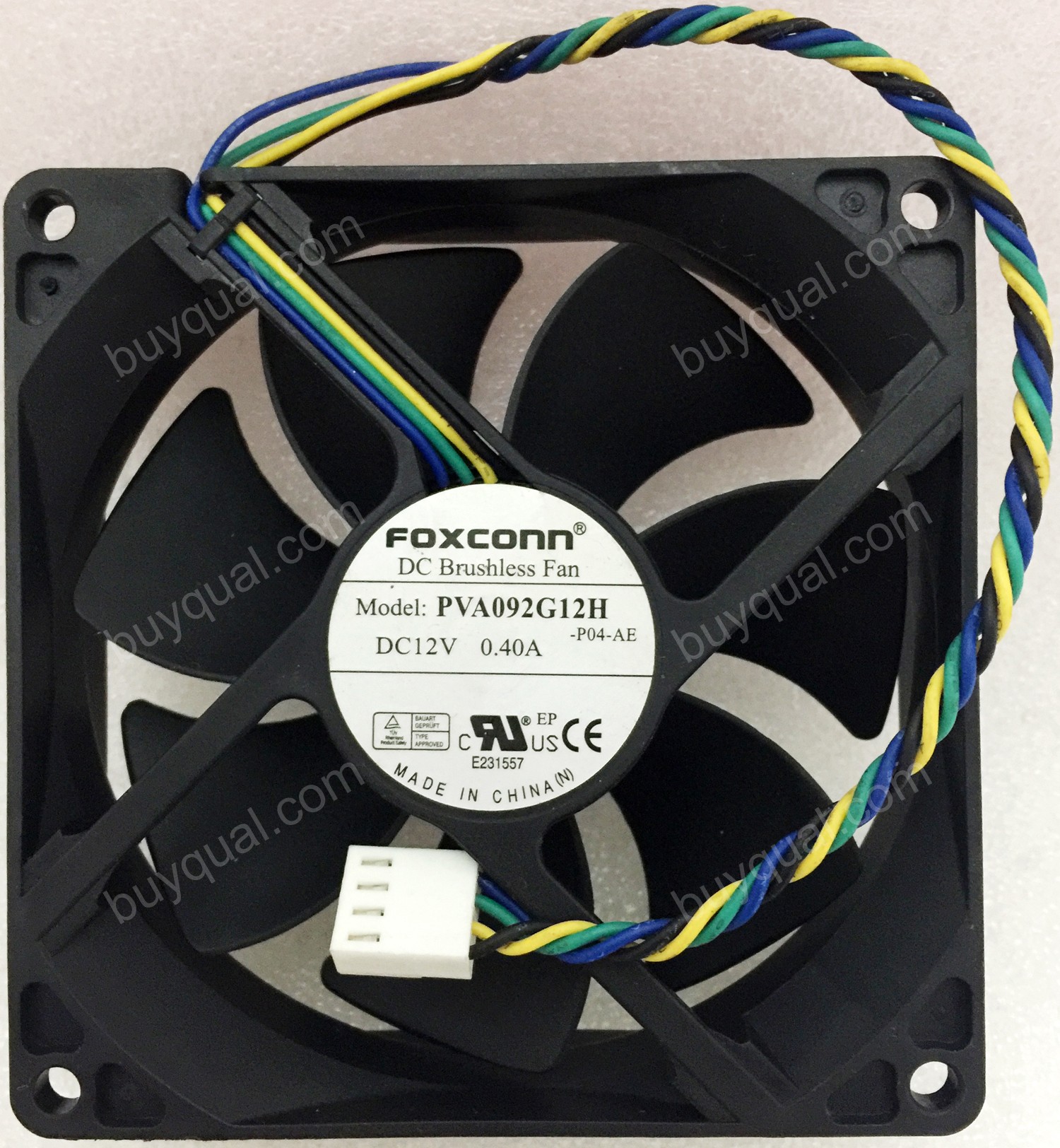 FOXCONN PVA092G12H 12V 0.4A 4wires Cooling Fan