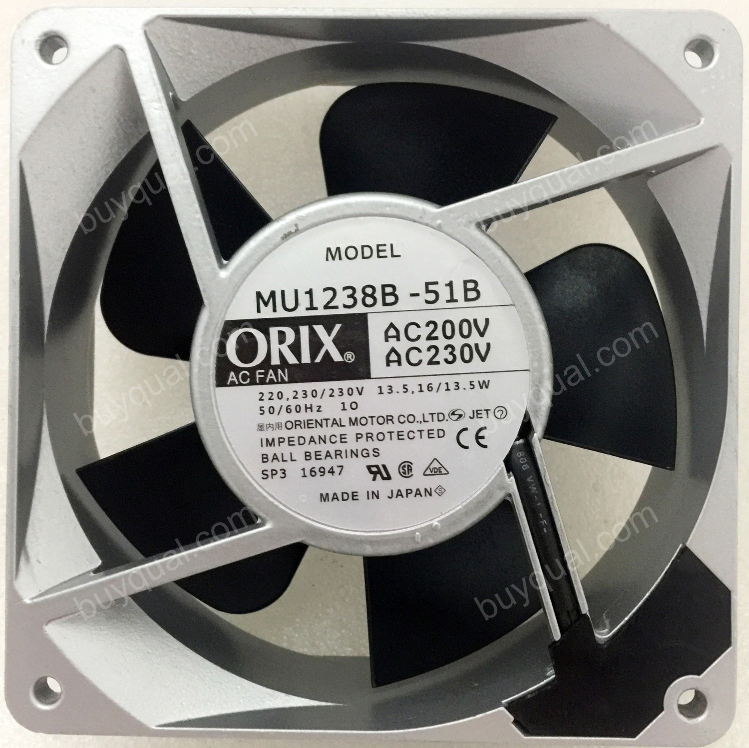 ORIX MU1238B-51B 220/230V 13.5/16W Cooling Fan