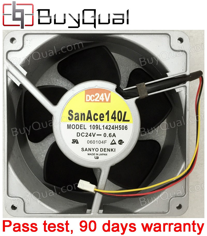 Sanyo 109L1424H506 24V 0.6A 3wires Cooling Fan
