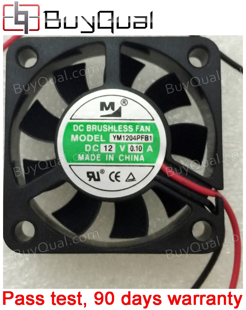 M YM1204PFB1 12V 0.1A 2wires Cooling Fan