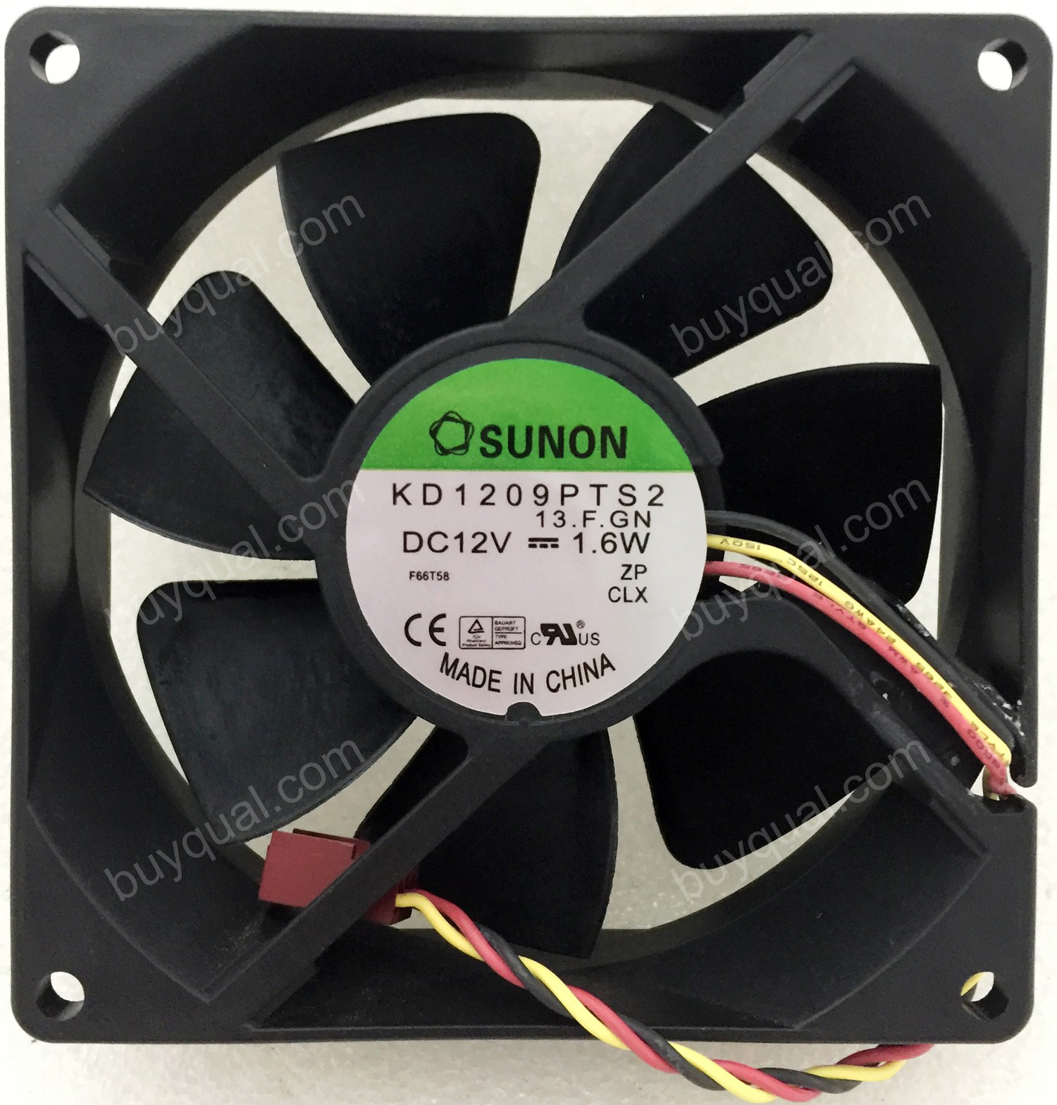 SUNON KD1209PTS2 12V 1.6W 1.7W 3wires Cooling Fan