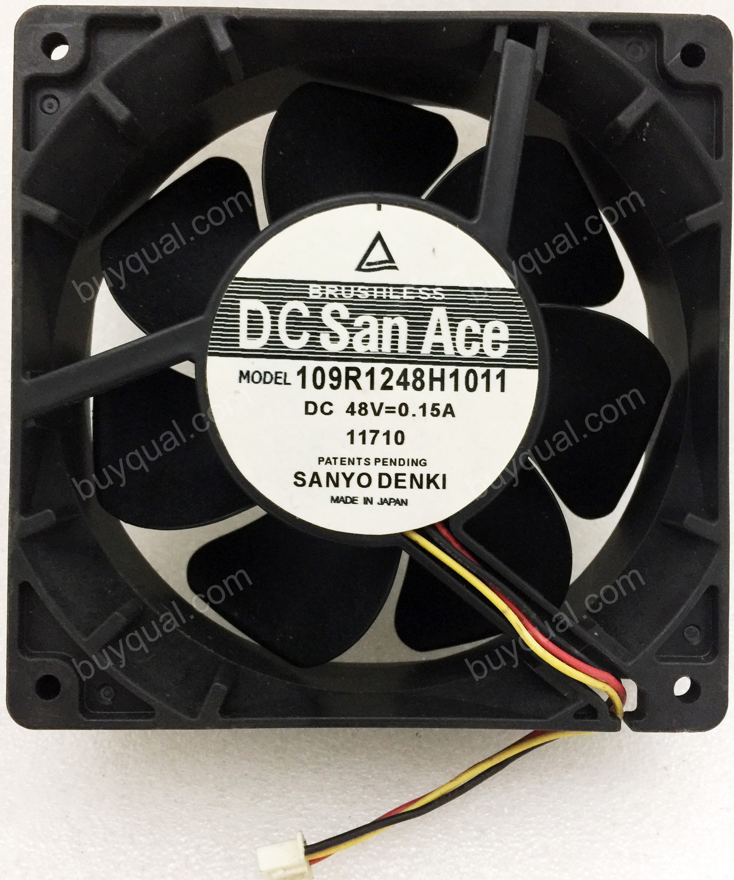 Sanyo 109R1248H1011 48V 0.15A 3wires Cooling Fan