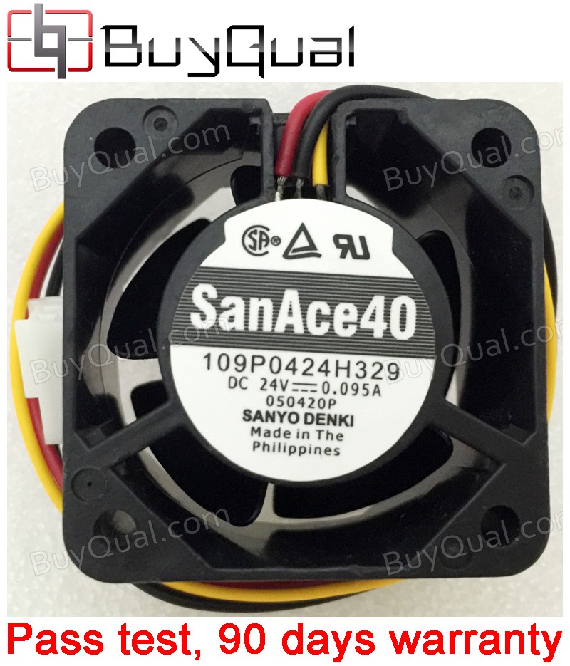 SANYO 109P0424H329 24V 0.095A 3wires Cooling Fan