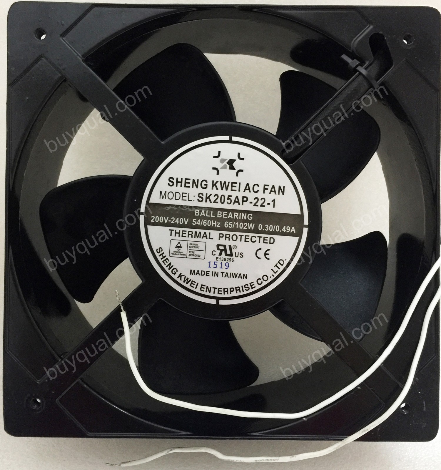Shengkwei SK205AP-22-1 200/240V 65/102W 0.3/0.49A 2 wires Cooling Fan - Original New