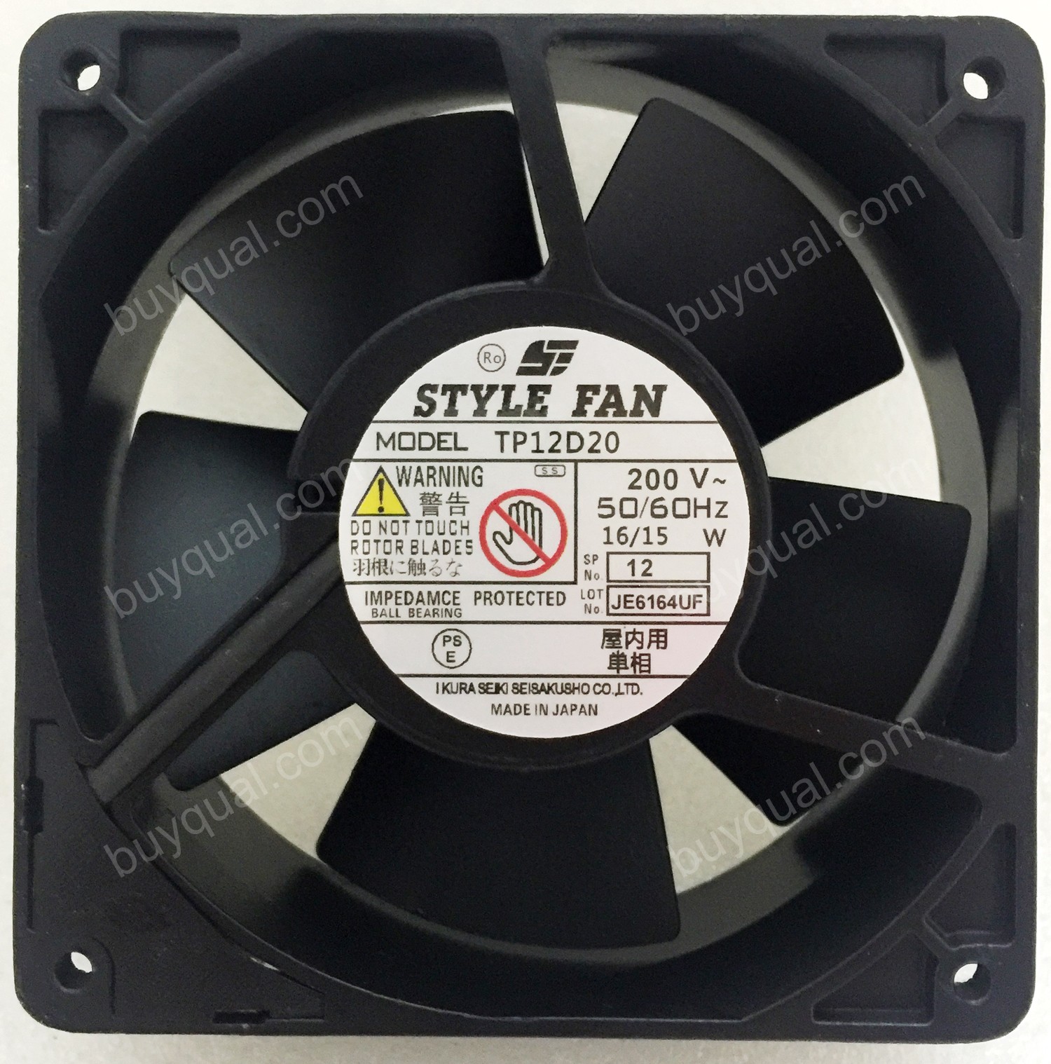 STYLE FAN TP12D20 200V 16/15W Cooling Fan