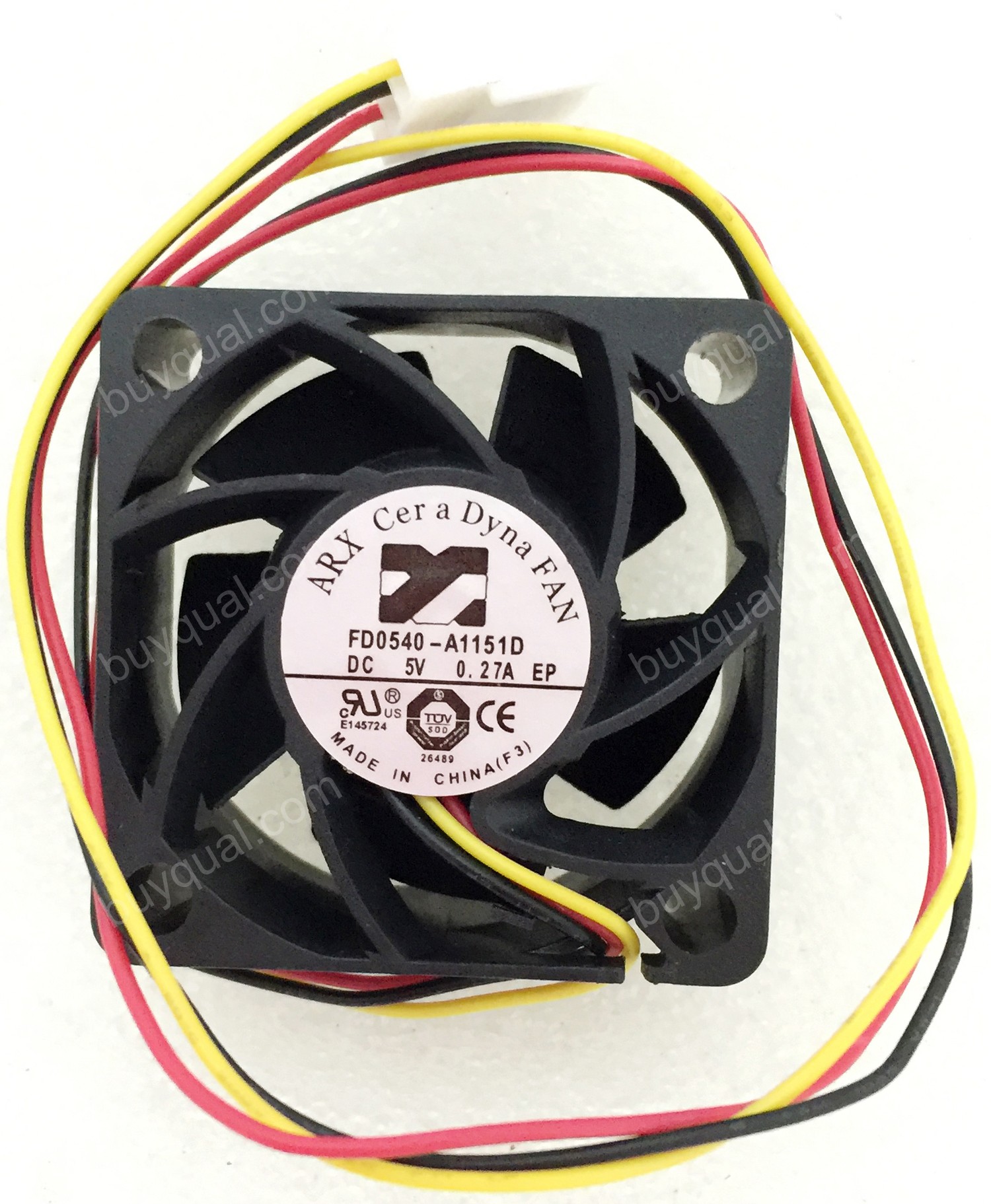 ARX FD0540-A1151D 5V 0.27A 3 wires Cooling Fan - Used