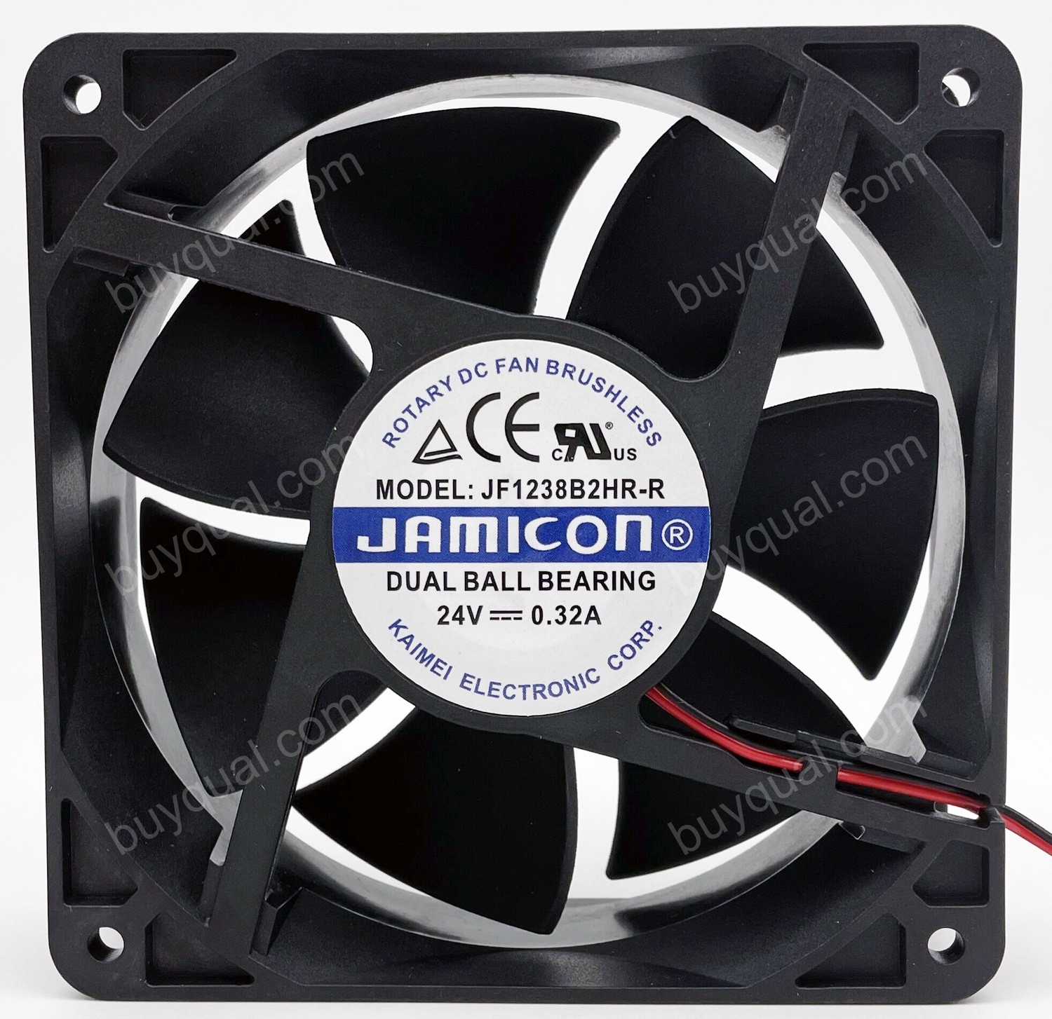 JAMICON JF1238B2HR-R 24V 0.32A 2wires Cooling Fan
