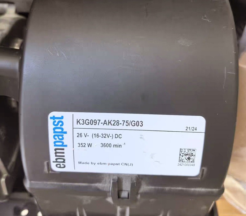 Ebmpapst K3G097-AK28-75/G03 26V 352W Cooling Fan