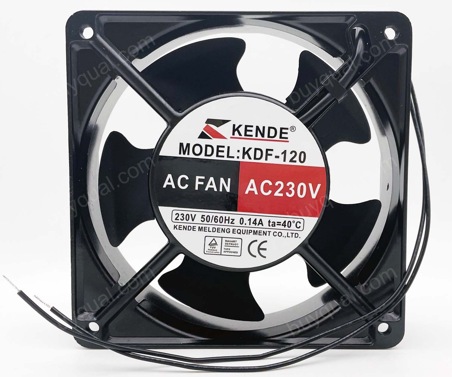 KENDE KDF-120 KDF120 230V 0.14A 2wires Cooling Fan 