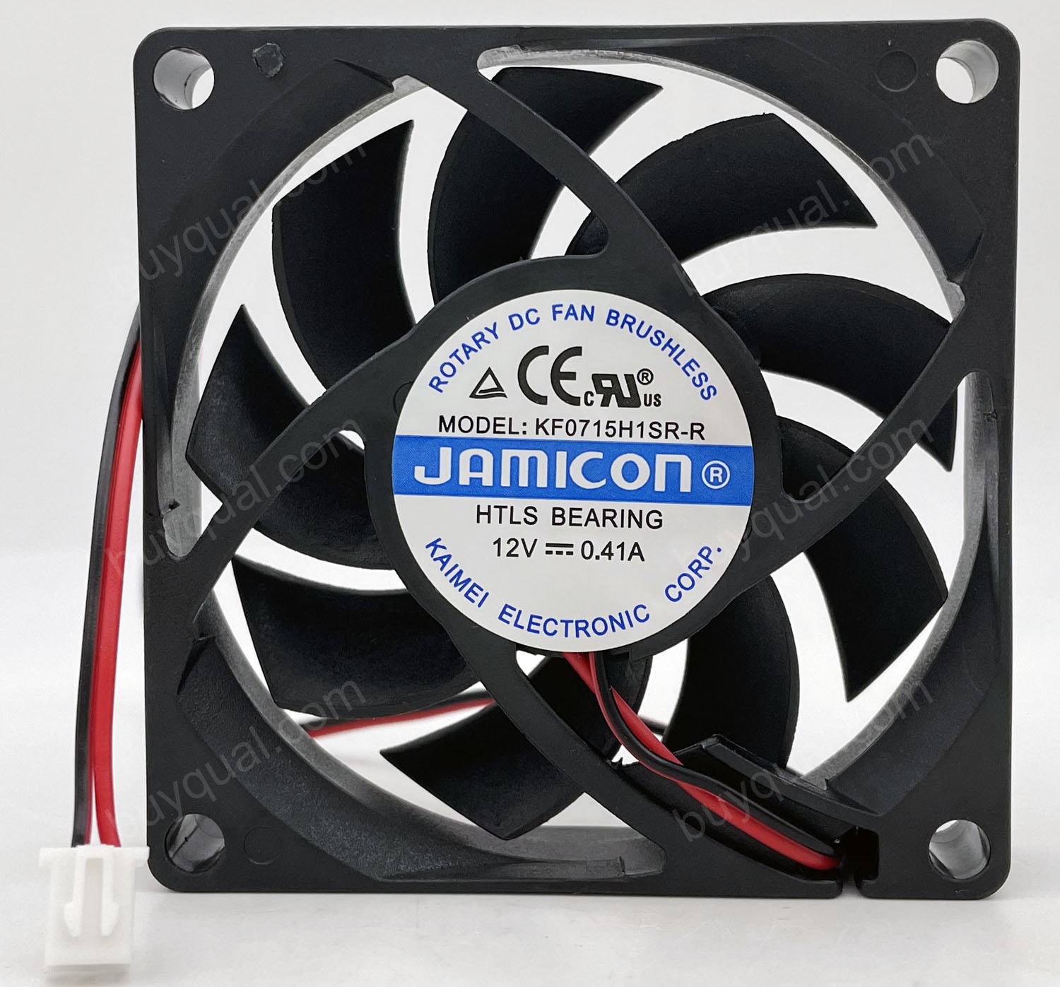JAMICON KF0715H1SR-R 12V 0.41A 2wires Cooling Fan 