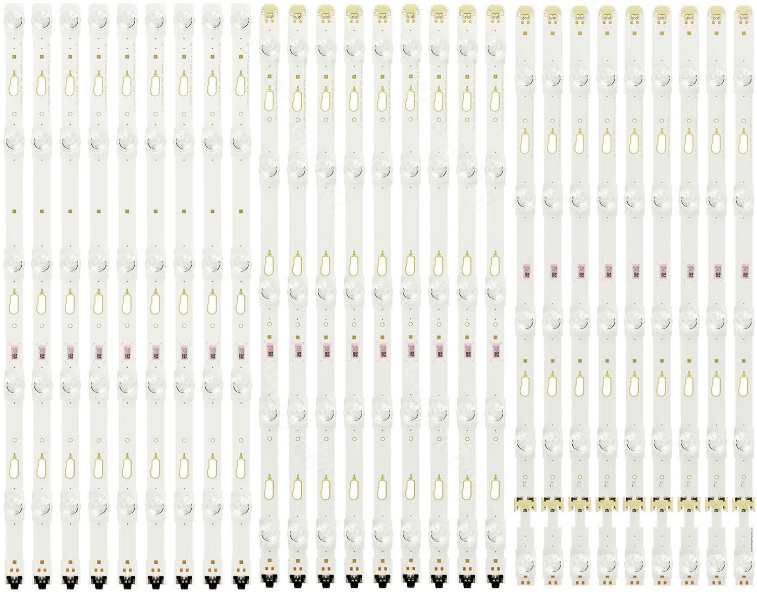 Samsung BN96-40275A BN96-40276A BN96-40277A  LM41-00331A LM41-00332A LM41-00333A LED Backlight Strips - 27 Strips