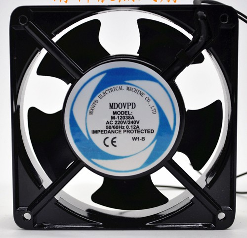 MDOVPD M-12038A 220/240V 0.12A Wires Cooling Fan 