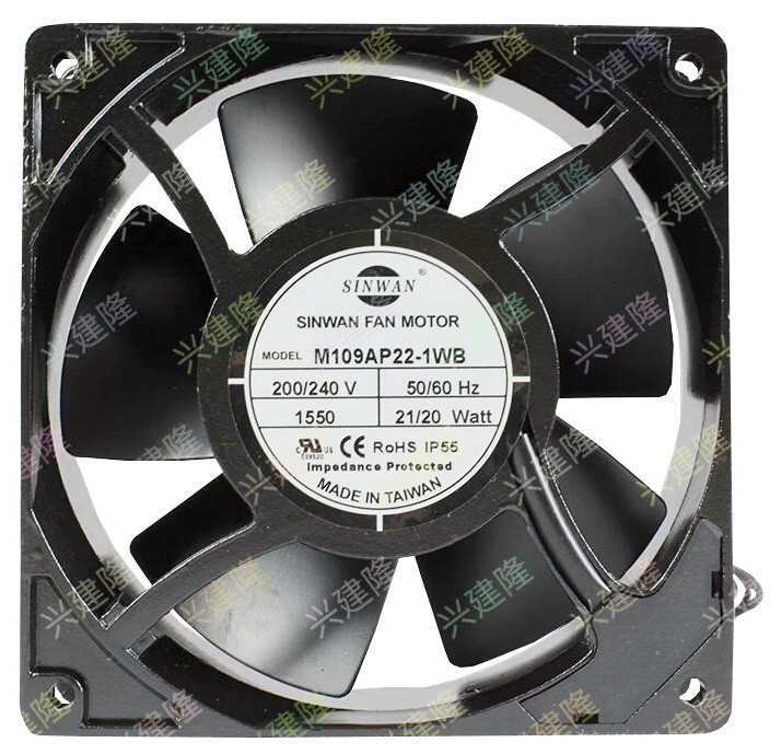 SINWAN M109AP-22-1WB 200/240V 21/20W 2wires Cooling Fan
