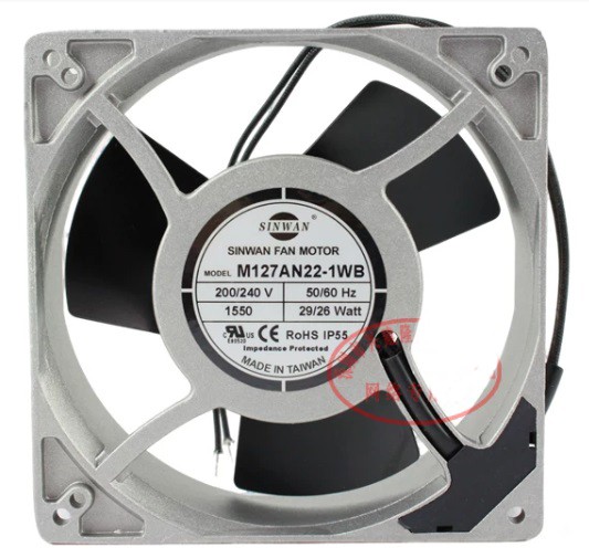 SINWAN M127AN22-1WB 200/240V 29/26W 2 wires Cooling Fan