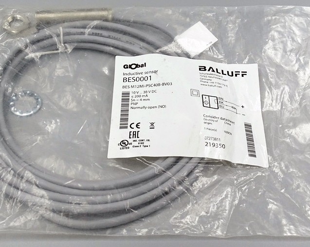 BALLUFF BES M12MI-PSC40B-BV03 BES0001 Inductive Proximity Switch - Original New