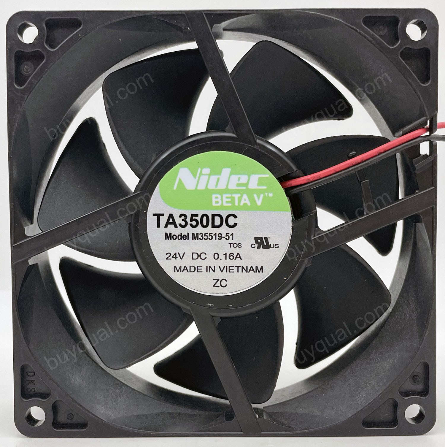 Nidec M35519-51 TA350DC 24V 0.16A 2wires cooling fan