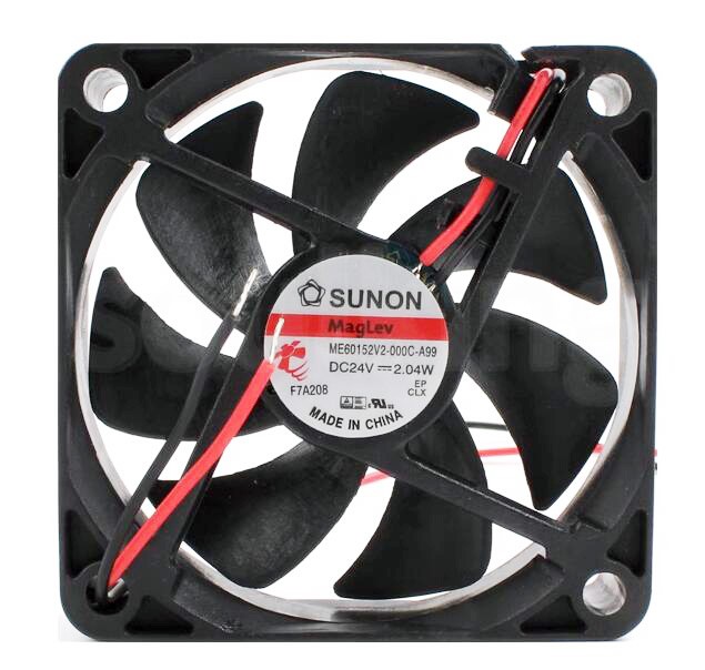 SUNON ME60152V1-000C-A99 24V 2.40W 2 wires Cooling Fan