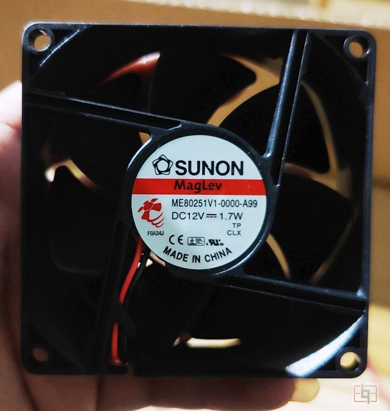 SUNON ME80251V1-0000-A99 12V 1.7W 2wires Cooling Fan