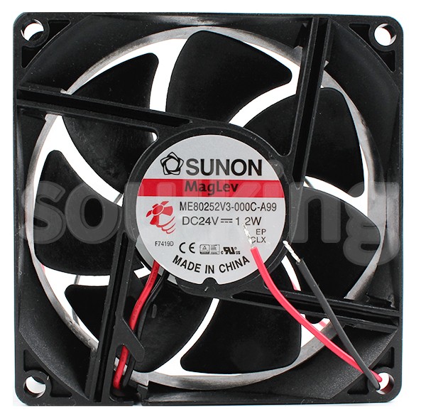 SUNON ME80252V3-000C-A99 24V 1.2W 2wires Cooling Fan