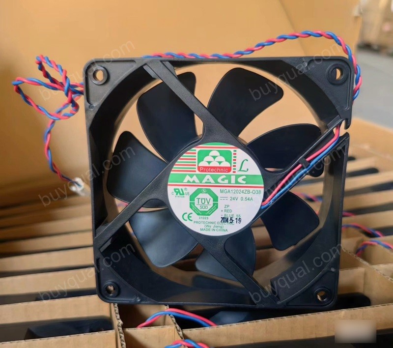 MAGIC MGA12024ZB-O38 MGA12024ZB-038 24V 0.54A 2wires Cooling Fan 