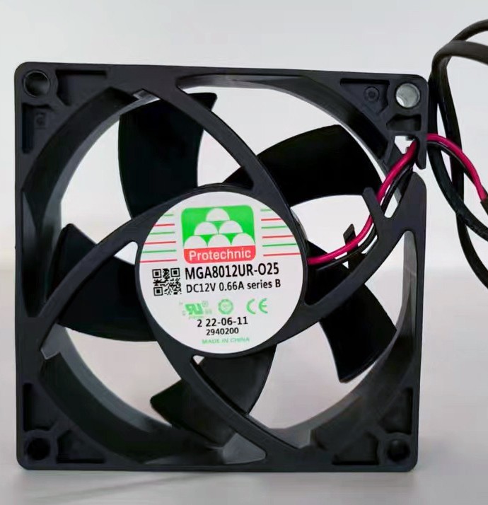 PROTECHNIC MGA8012UR-O25 MGA8012UR-025 12V 0.66A 2wires Cooling Fan