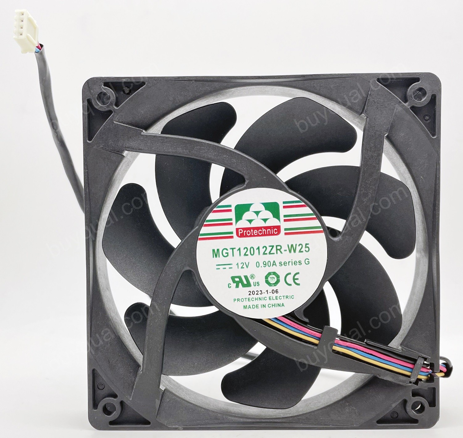 MAGIC MGT12012ZR-W25 12V 0.90A 4wires Cooling Fan
