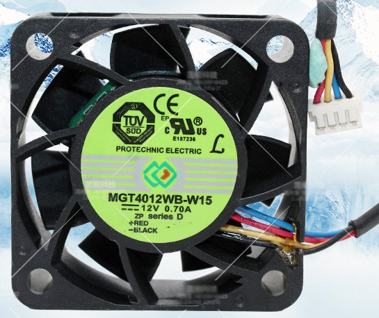 MAGIC MGT4012WB-W15 12V 0.70A 4wires Cooling Fan