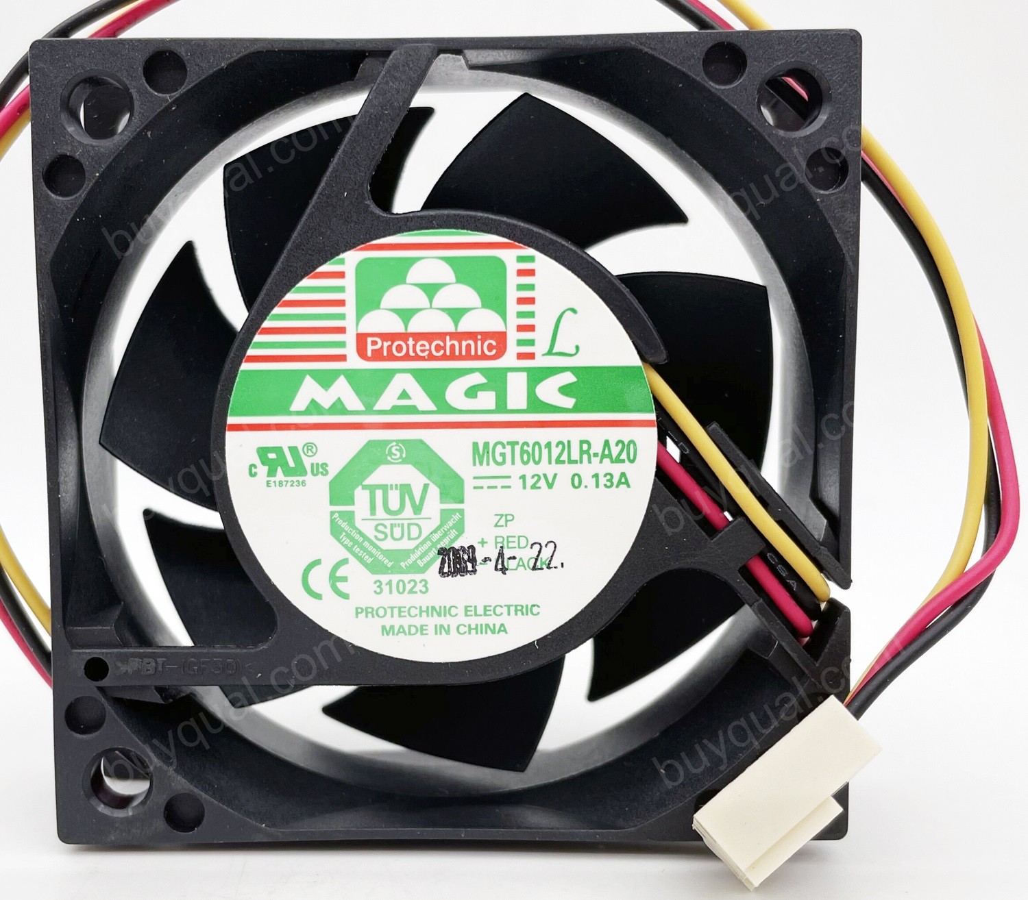 MAGIC MGT6012LR-A20 12V 0.13A 3wires Cooling Fan
