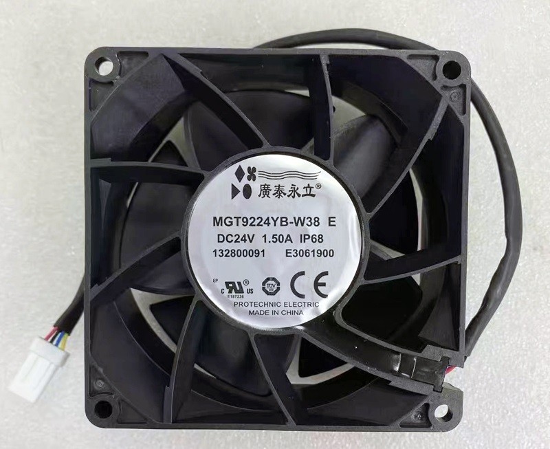 PROTECHNIC MGT9224YB-W38 24V 1.5A 4wires Cooling Fan - Original New Picture need