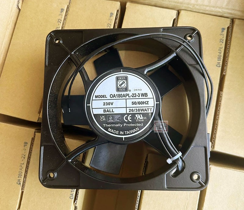 Orion Fans OA180APL-22-3 WB 230V 26/38W 2wires Cooling Fan 