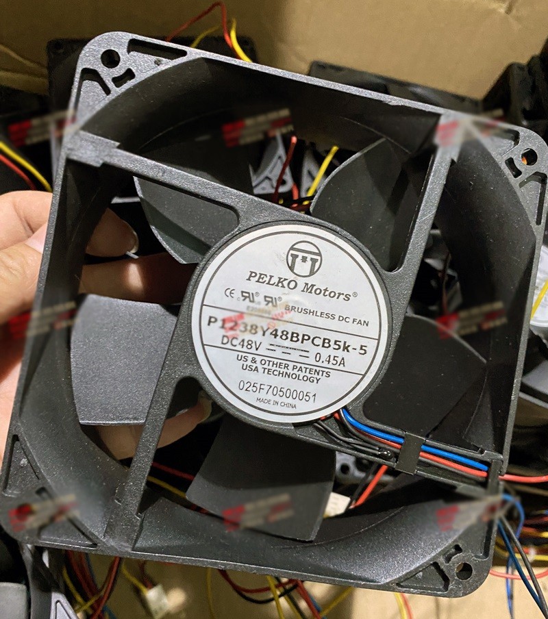 PELKO Motors P1238Y48BPCB5K-5 48V 0.45A 3wires Cooling Fan 