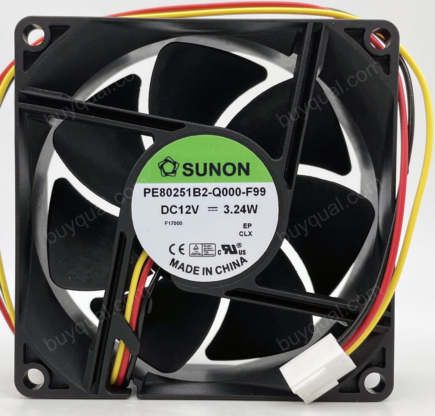 SUNON PE80251B2-Q000-F99 PE80251B2Q000F99 12V 3.24W 3wires Cooling Fan 