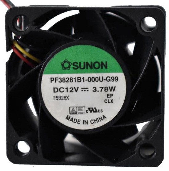 SUNON PF38281B1-000U-G99 12V 3.78W 3wires Cooling Fan - Original New