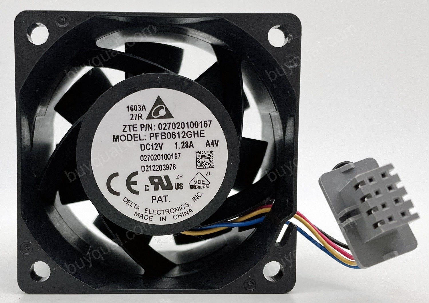Delta PFB0612GHE 12V 1.28A  4wires Cooling Fan