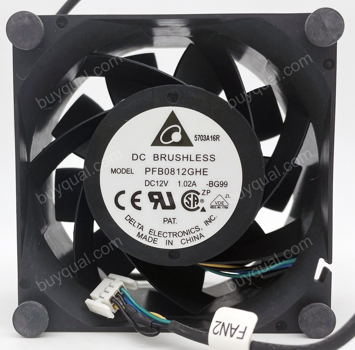 DELTA PFB0812GHE 12V 1.02A 3wires 4wires Cooling Fan - Picture need