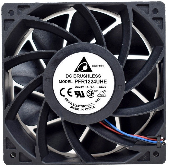Delta PFR1224UHE-CE75 24V 1.75A 3wires Cooling Fan 