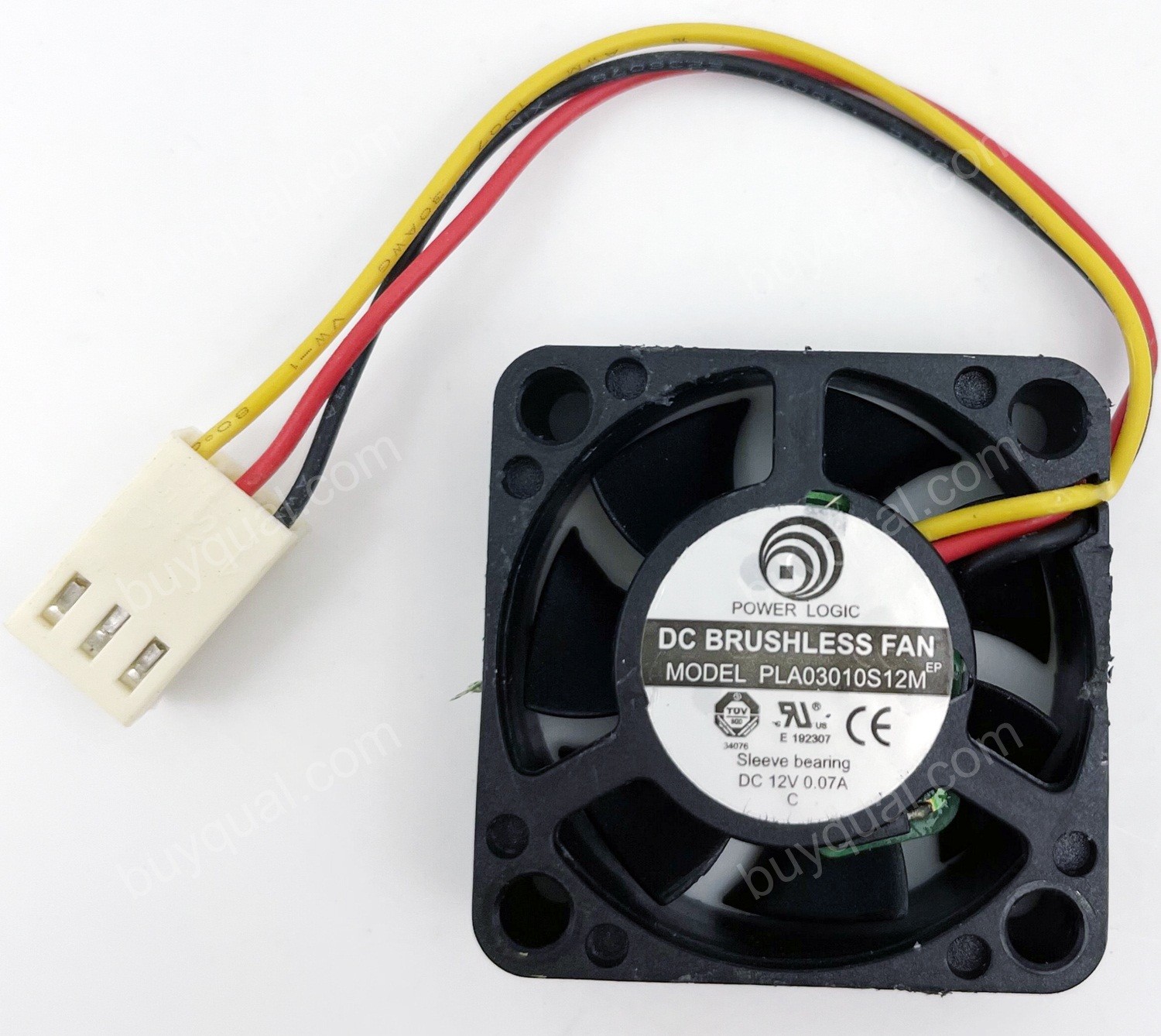 Power Logic PLA03010S12M 12V 0.07A 3wires Cooling Fan