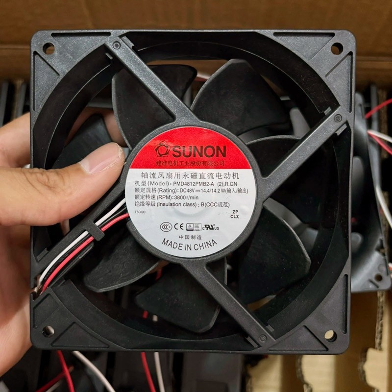 SUNON PMD4812PMB2-A F.GN R.GN 48V 14.4W 2wires 3wires cooling fan